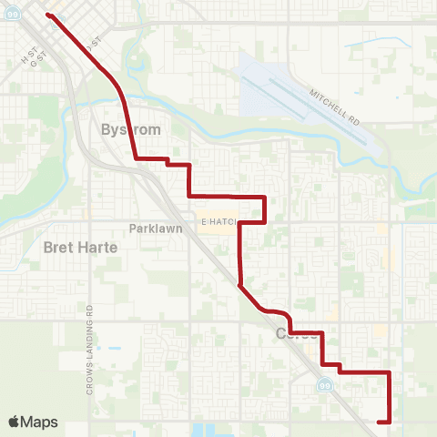 The S Downtown - Herndon / Hatch map