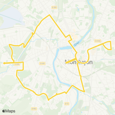 Maelis Lycée Paul Constans - Hôp. - Gare SNCF map
