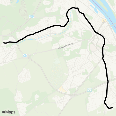 Mainzer Verkehrsgesellschaft Römerquelle  (Finthen) ↔︎ Bürgerhaus (Hechtsheim) map