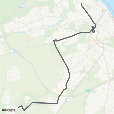 Mainzer Verkehrsgesellschaft Mainz Hbf  ↔︎ Hindemithstr.  (Lerchenberg) map