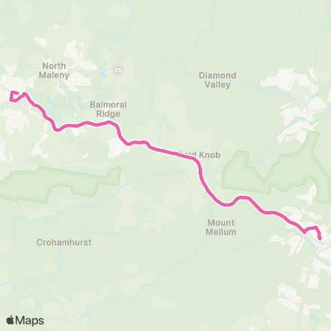 Translink Maleny - Landsborough Maleny - Landsborough station map