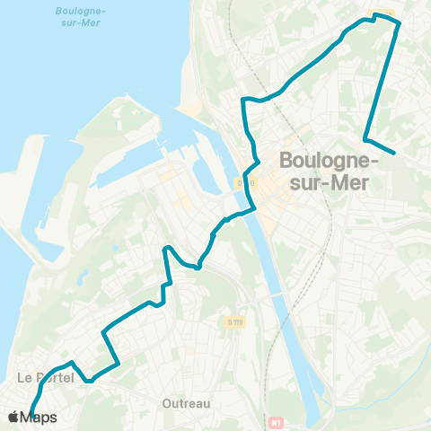 Marinéo Le Portel - Mariette - Haffreingue - St Joseph - Nazareth map