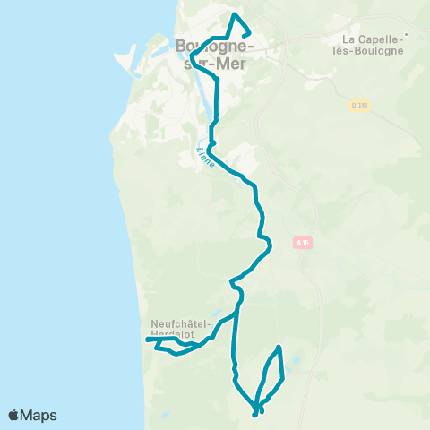 Marinéo Neufchâtel-Hardelot - Mariette - Haffreingue - St Joseph - Nazareth map
