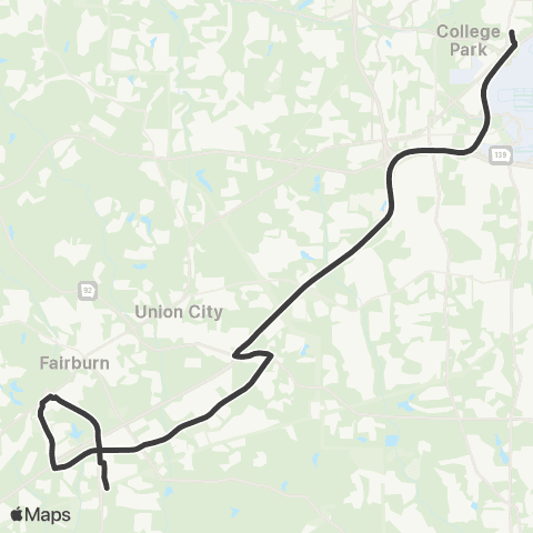 MARTA Oakley Industrial map