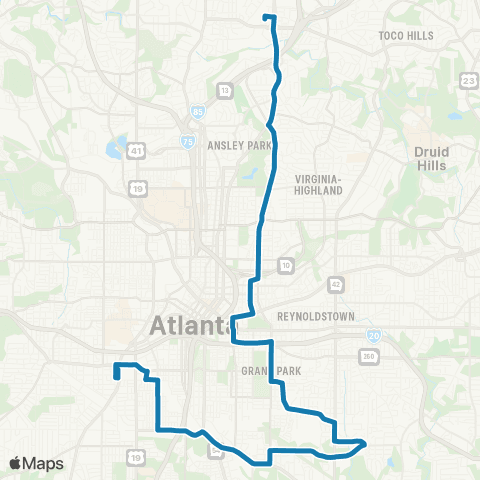 MARTA Boulevard / McDonough Boulevard map