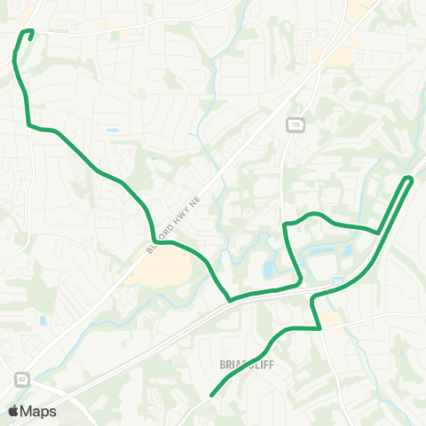 MARTA I-85 Access Road / Briarwood map