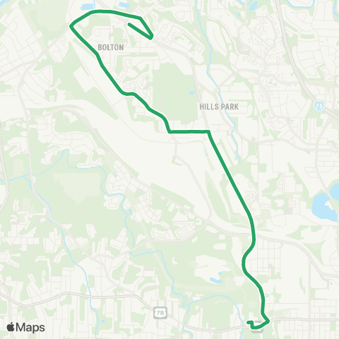 MARTA Marietta Road map