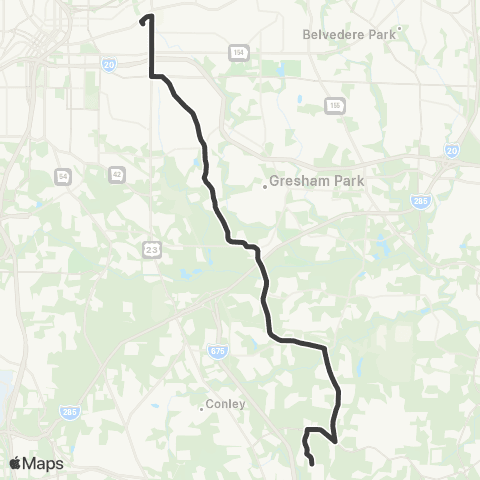 MARTA Bouldercrest map