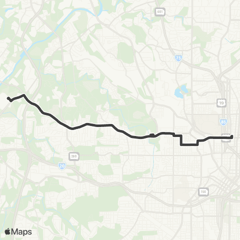 MARTA Donald Lee Hollowell Parkway map