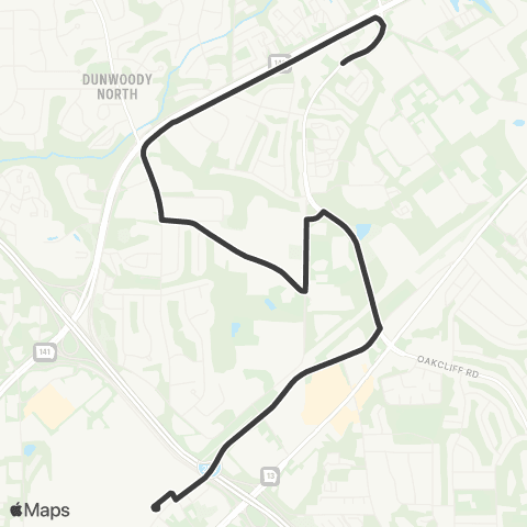 MARTA Winters Chapel Road map