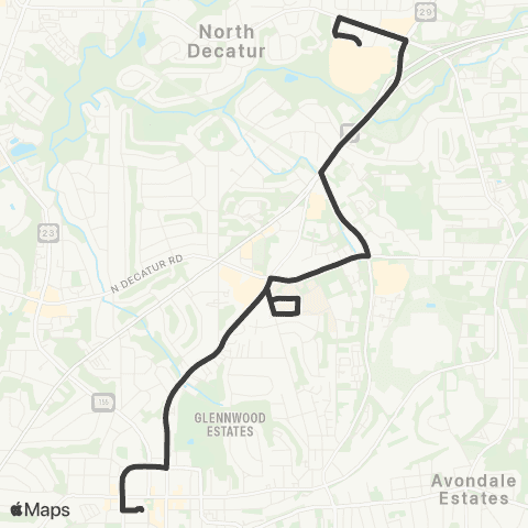 MARTA Church Street map