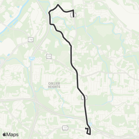 MARTA James Jackson Parkway map