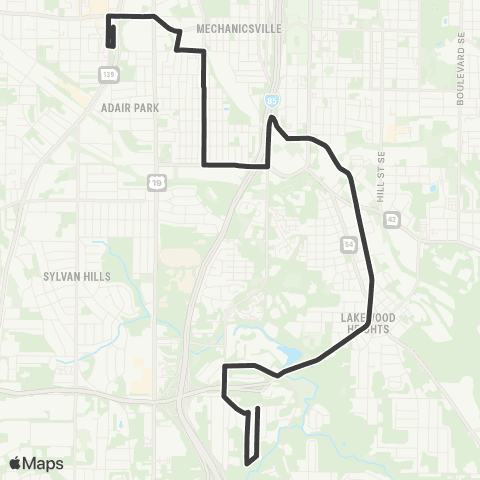 MARTA Pittsburgh map