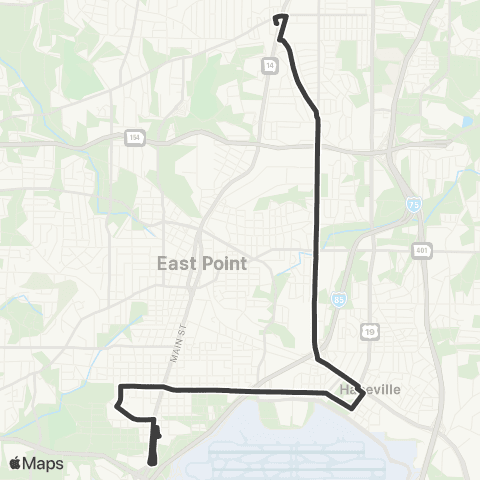 MARTA Sylvan Road / Virginia Avenue map