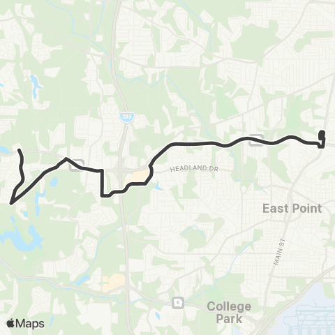 MARTA Greenbriar map