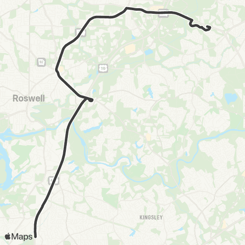 MARTA Alpharetta map
