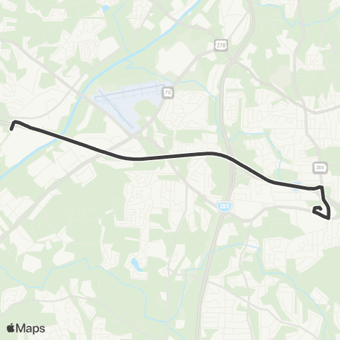 MARTA Six Flags Over Georgia map