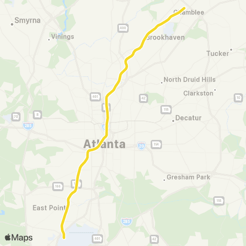 MARTA Gold map
