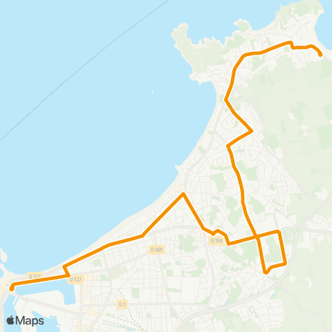 MAT St-Servan Mairie ↔︎ IUT ↔︎ Croix Désilles map