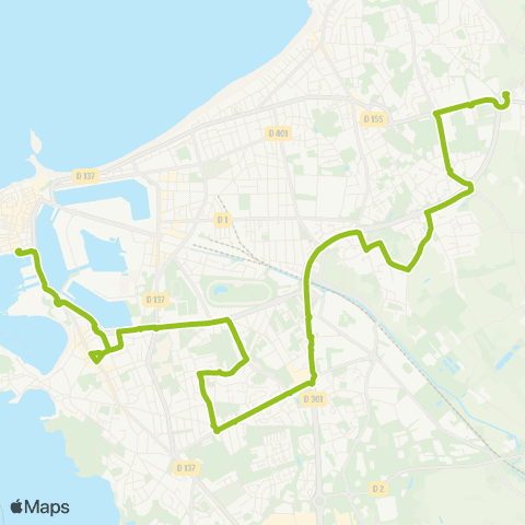 MAT Rothéneuf ↔︎ Paramé ↔︎ Intra-Muros map