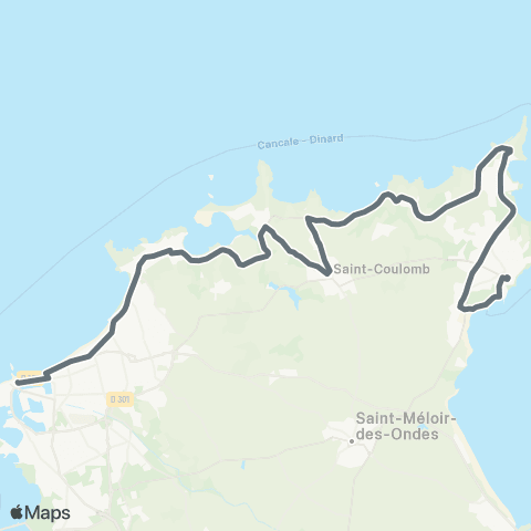 MAT Intra-Muros ↔︎ Rothéneuf ↔︎ Hirel map