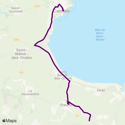 MAT Scolaires Cancale - St Méloir - la Fresnais l'Autrouet map