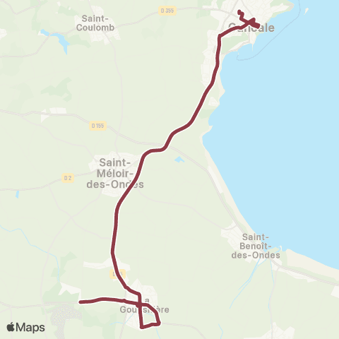 MAT Scolaires Cancale - la Gouesnière Margaro map