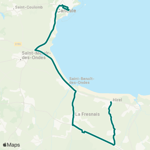 MAT Scolaires Cancale - la Fresnais map