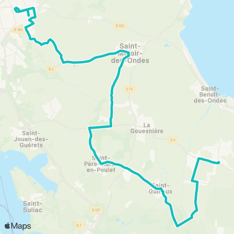 MAT Scolaires Saint-Malo - la Fresnais map