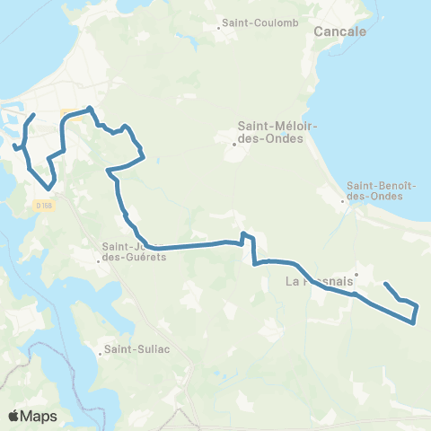 MAT Scolaires Saint-Malo - la Fresnais map