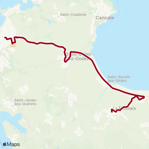 MAT Scolaires Paramée Mairie - la Fresnais map