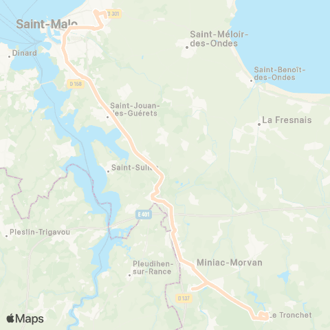 MAT Scolaires Henri Lemarié - Miniac Morvan Vieux Bourg map