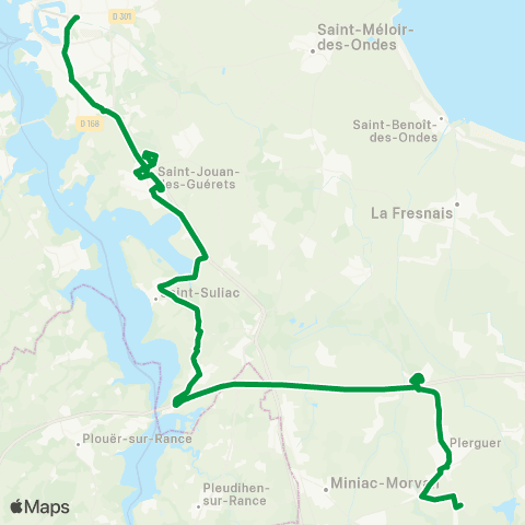 MAT Scolaires Plerguer Launette - Saint-Malo Gares map