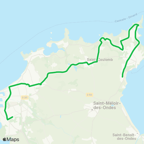 MAT Scolaires St-Malo Bellevue - Cancale Terrelabouet map