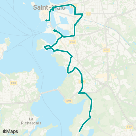 MAT St-Malo Pte de Dinan - Quelmer la Passagère map