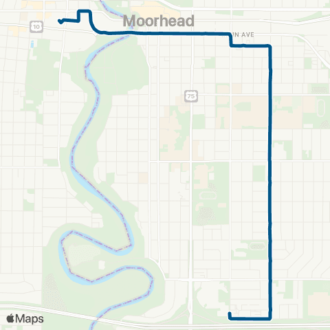 MATBUS 02 - Route 2 map