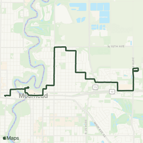 MATBUS 04 - Route 4 map