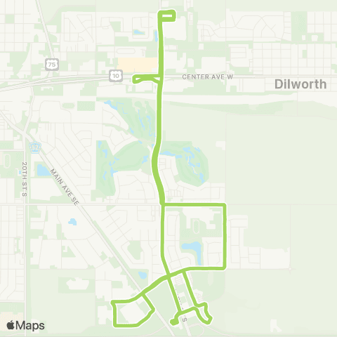 MATBUS 09 - Route 9 map