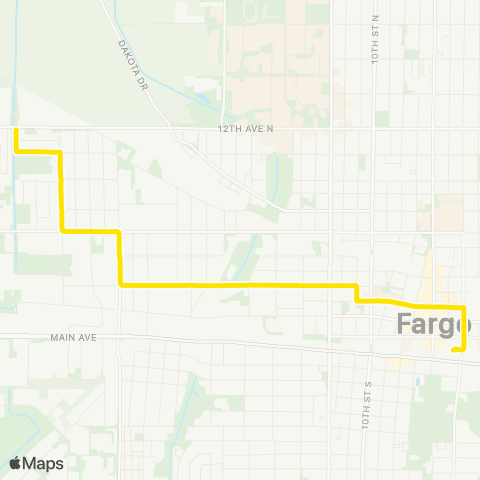 MATBUS 17 - Route 17 map