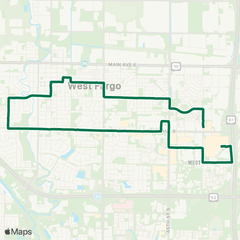 MATBUS 20 - Route 20 map