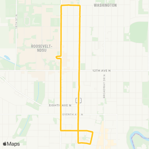 MATBUS 33 - Route 33 map