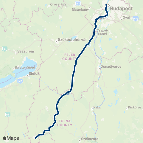MÁV Magyar Államvasutak map