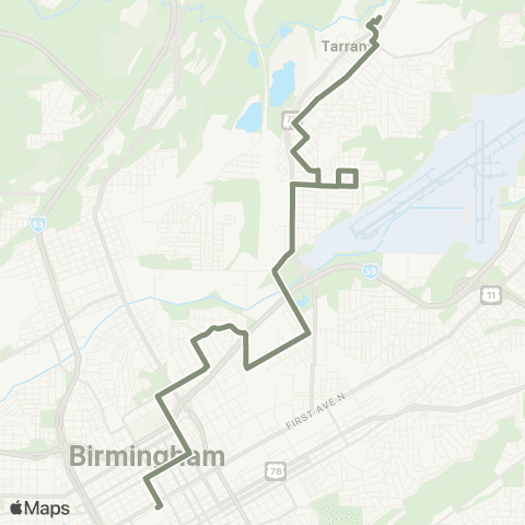 MAX Transit Tarrant map