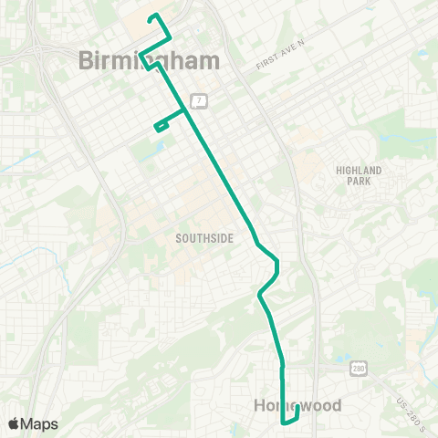 MAX Transit MCC - Magic City Connector map