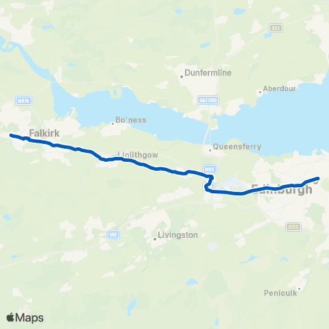 Midland Bluebird (McGill's Scotland East) Asda - St Andrew's House map