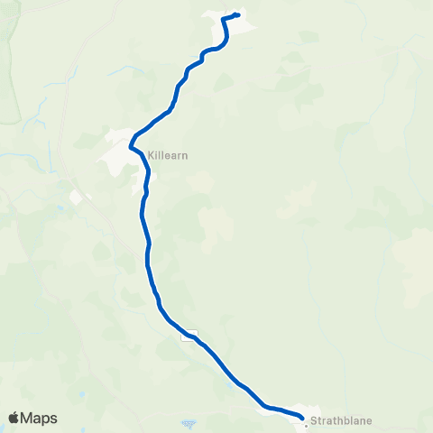 Midland Bluebird (McGill's Scotland East) Kirkhouse Inn - High School map