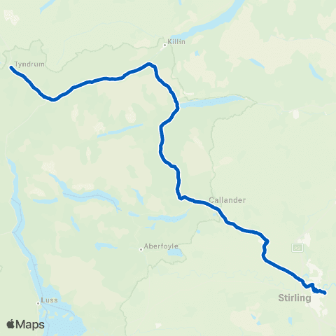 Midland Bluebird (McGill's Scotland East) Pine Trees Leisure Park - Bus Station map