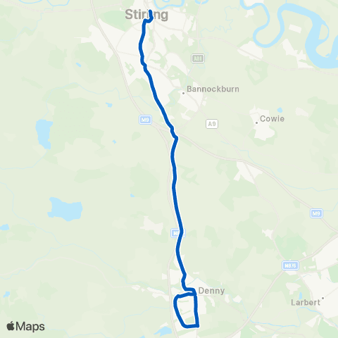 Midland Bluebird (McGill's Scotland East) Bus Station - Broad Street map