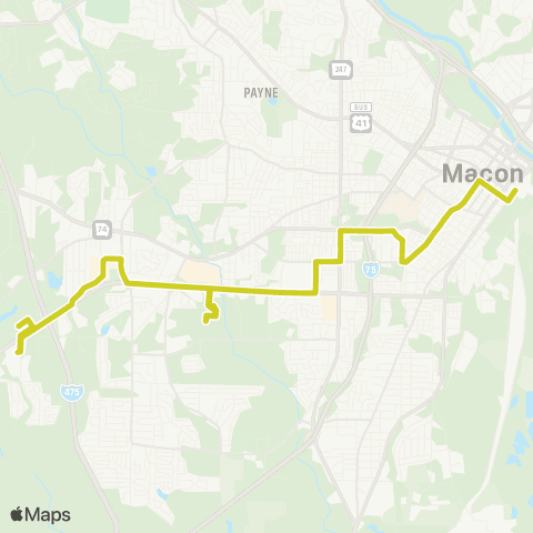 MBCTA Eisenhower / Walmart map