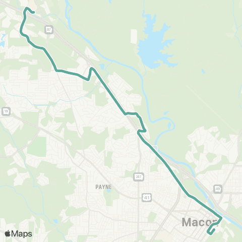 MBCTA North Bibb / River Crossing map
